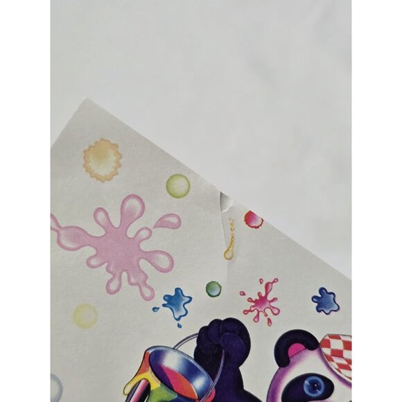 Vintage Lisa Frank Panda Painter rainbow stationary 9 Papers 5 Envelopes- Read - Picture 15 of 16